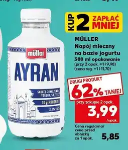 Kaufland Napój mleczny Müller Ayran oferta