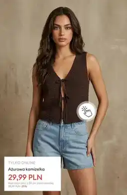 Sinsay Ażurowa kamizelka oferta
