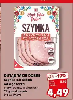 Kaufland Szynka od wędzarza marynowana w plastrach Stąd Takie Dobre oferta