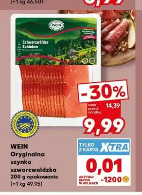 Kaufland Oryginalna szynka szwarcwaldzka Wein oferta
