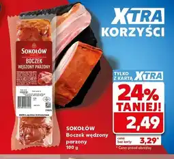 Kaufland Boczek wędzony parzony Sokołów oferta