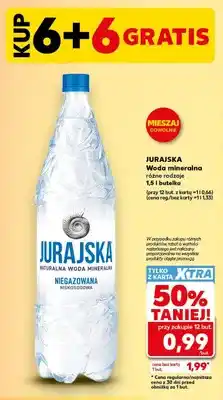 Kaufland Woda mineralna Jurajska niegazowana oferta