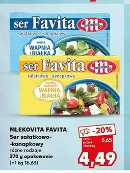 Kaufland Ser sałatkowo-kanapkowy Mlekovita Favita oferta