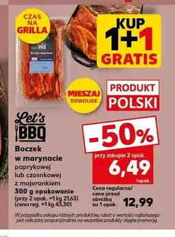 Kaufland Boczek w marynacie paprykowej Let's BBQ oferta