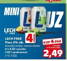Kaufland Piwo bezalkoholowe Lech Free Wiśnia-Śliwka 4-pak oferta