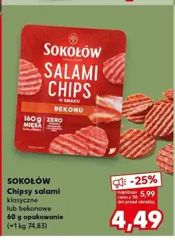 Kaufland Chipsy salami Sokołów klasyczne oferta