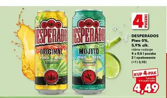 Kaufland Piwo Desperados Mojito 4-pak oferta