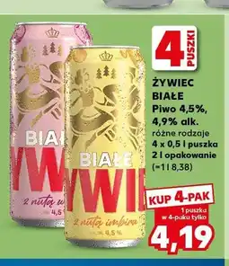 Kaufland Piwo Żywiec Białe 4-pak oferta