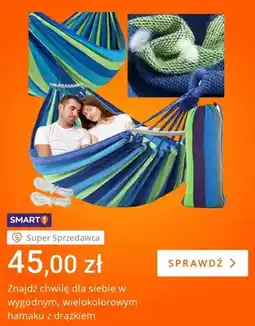 Allegro Hamak z drążkiem wielokolorowy oferta