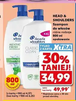 Kaufland Szampon do włosów Head & Shoulders Menthol Fresh oferta