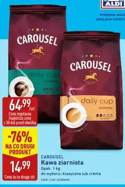 ALDI Kawa ziarnista Carousel daily cup classic oferta