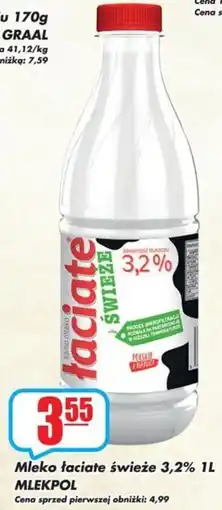 Sezamek Mleko łaciate świeże 3,2% MLEKPOL oferta
