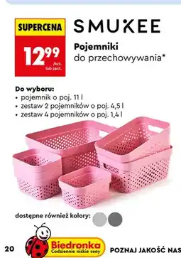 Biedronka Pojemnik do przechowywania Smukee oferta