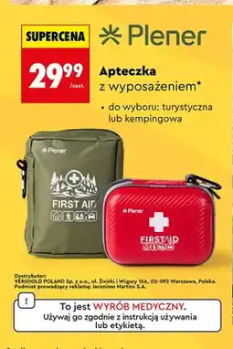 Biedronka Apteczka z wyposażeniem turystyczna Plener oferta
