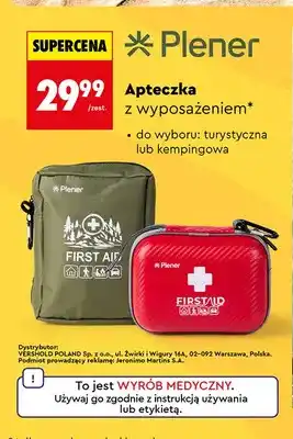 Apteczka z wyposażeniem turystyczna Plener