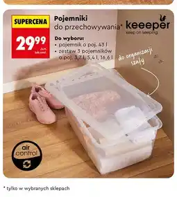 Biedronka Zestaw 3 pojemników do przechowywania Keeeper oferta