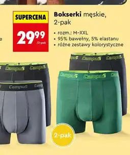 Biedronka Bokserki męskie Campus 2-pak oferta