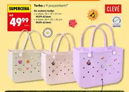 Biedronka Torba z 9 przypinkami Clevé 36x13x31 cm oferta
