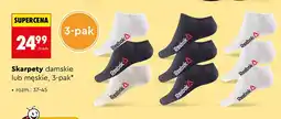 Biedronka Skarpety damskie Reebok 3-pak oferta