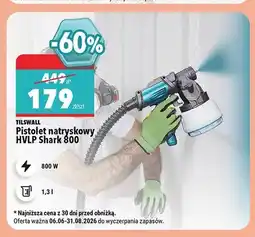 Biedronka Pistolet natryskowy HVLP Shark 800 TILSWALL oferta