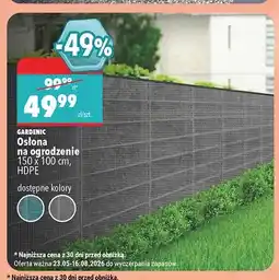 Biedronka Osłona na ogrodzenie Gardenic 150x100 cm oferta