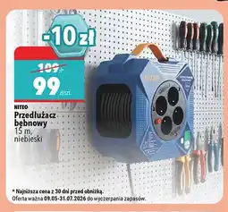 Biedronka Przedłużacz bębnowy NITEO 15 m oferta