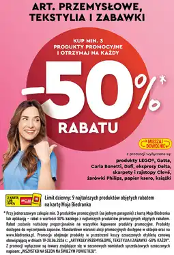 Biedronka Art. Przemysłowe, Tekstylia I Zabawki oferta
