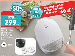 Biedronka Philips Multicooker All-in-One Seria 3000 z akcesoriami, biały oferta