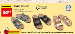 Biedronka Cleve Klapki damskie oferta