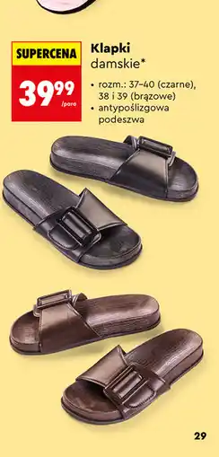 Biedronka Klapki damskie oferta