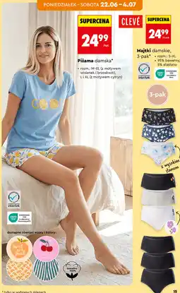 Biedronka CLEVÉ Piżama damska oferta