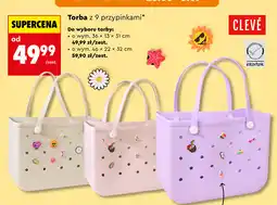 Biedronka Torba z 9 przypinkami CLEVÉ oferta