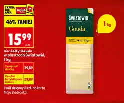 Biedronka Światowid Ser żółty Gouda oferta