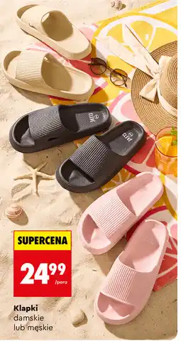 Biedronka Klapki damskie lub męskie CLEVÉ oferta