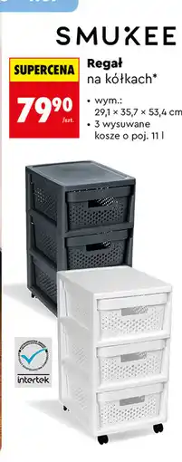 Biedronka SMUKEE Regał na kółkach oferta