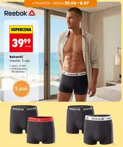 Biedronka Reebok Bokserki męskie, 2-pak oferta