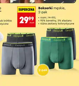 Biedronka Bokserki męskie, 2-pak Campus oferta