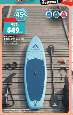 Biedronka BLACK FOREST Deska SUP 320 cm z akcesoriami, jasnoniebieska oferta