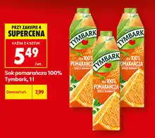 Biedronka Tymbark Sok pomarańczowy 100% oferta