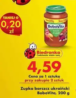 Biedronka Zupka barszcz ukraiński BoboVita, 200 g oferta