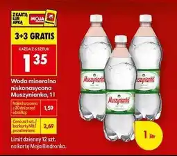 Biedronka Woda mineralna niskonasycona Muszynianka, 1l oferta