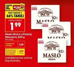 Biedronka Masło Ekstra z polskiej mleczarni, 200 g oferta