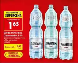 Biedronka Woda mineralna Cisowianka, 1,5 l oferta
