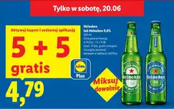 Lidl Piwo bezalkoholowe Heineken 0,0% oferta