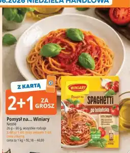 E.Leclerc Pomysł na... Spaghetti po bolońsku Winiary oferta