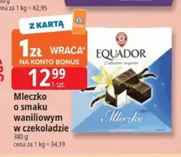 E.Leclerc Mleczko o smaku waniliowym w czekoladzie Equador oferta