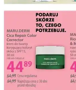 Hebe Krem do twarzy korygujący koloryt skóry Maru.derm Cica Repair Color Corrector SPF15 oferta