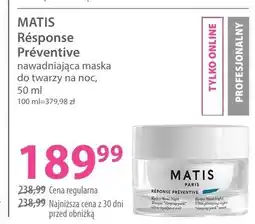 Hebe Nawadniająca maska do twarzy na noc Matis Réponse Préventive oferta