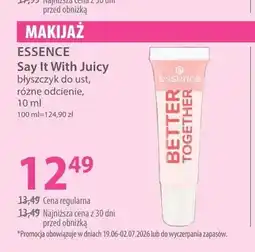 Hebe Błyszczyk do ust Essence Say It With Juicy oferta