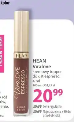 Hebe Kremowy topper do ust HEAN Viralove Espresso oferta